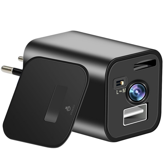 Incarcator USB cu camera ascunsa 1080P, detectie miscarie, inregistrare in bucla, fara Wi-Fi, suport card microSD, supraveghere discreta non-stop