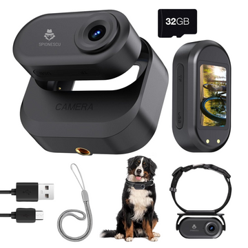 Mini camera video corporala 1080P cu viziune nocturna, body cam, clip rotativ 180°, montare magnetica, card microSD 32GB inclus, baterie 1150mAh, inregistrare in cucla si redare directa