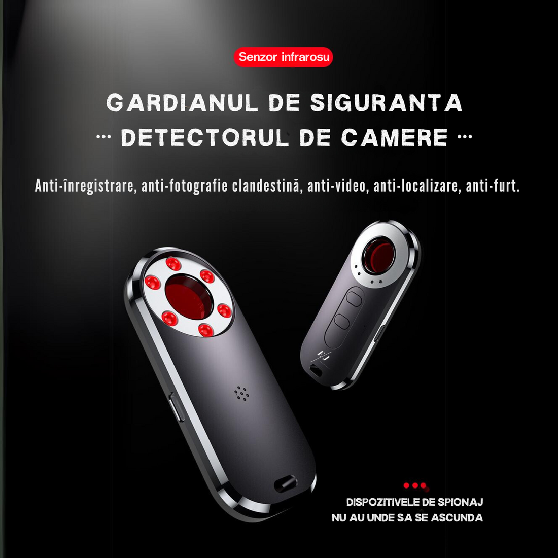 Detector camere ascunse, microfoane, localizator GPS, reportofoane - AK400