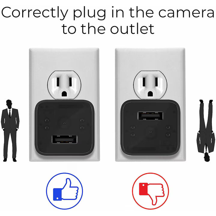 Incarcator USB cu camera ascunsa, WiFi, Full HD, aplicatie dedicata, detectarea miscarii pe iOS