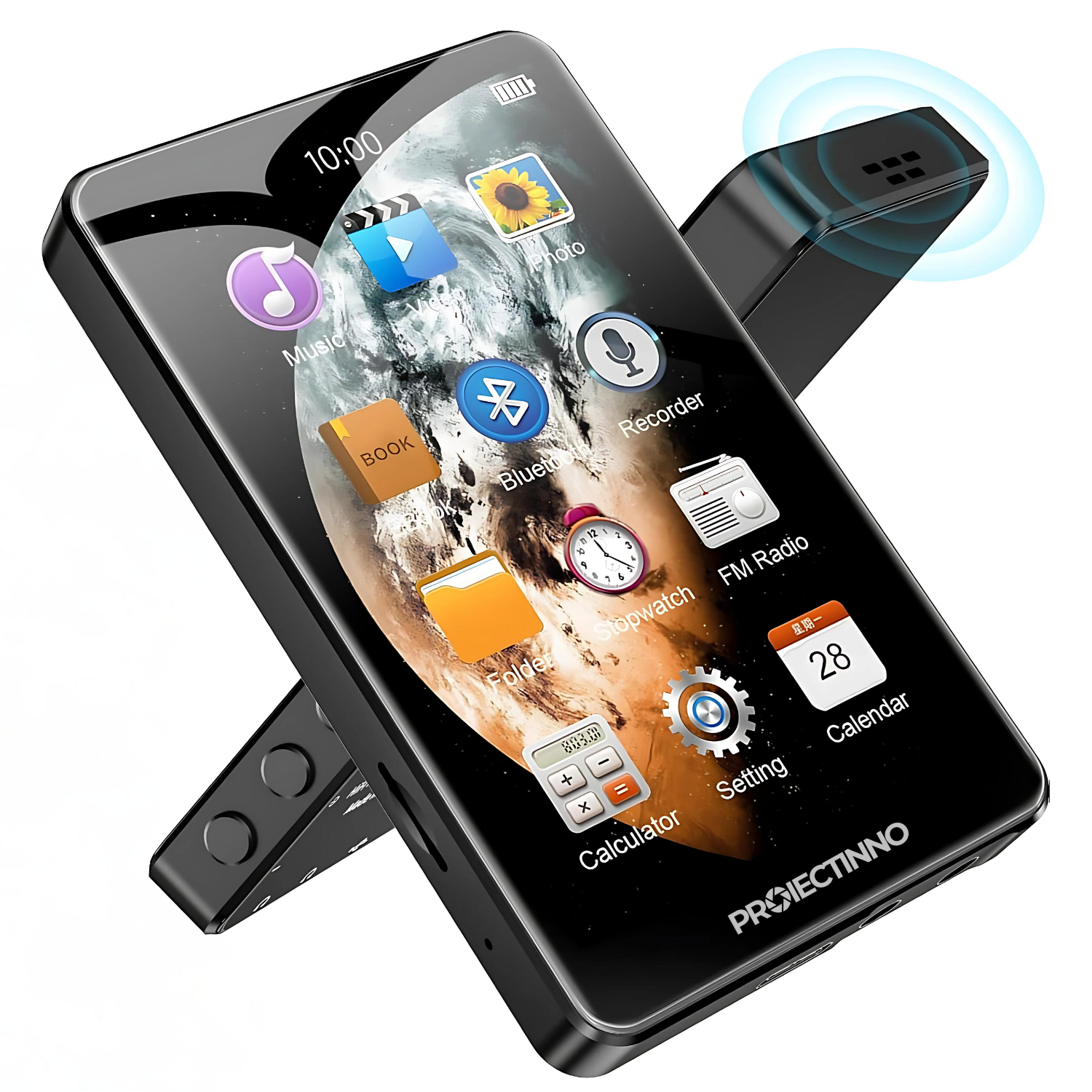 Player MP3/MP4/E-book cu touch screen, model 2024, X20, 1080P, Bluetooth 5.0, reportofon, radio FM, sunet HIFi, difuzor incorporat, autonomie 30 ore, 16 GB, portabil, IOS si Android, negru