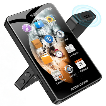 Player MP3/MP4/E-book cu touch screen, model 2024, X20, 1080P, Bluetooth 5.0, reportofon, radio FM, sunet HIFi, difuzor incorporat, autonomie 30 ore, 16 GB, portabil, IOS si Android, negru