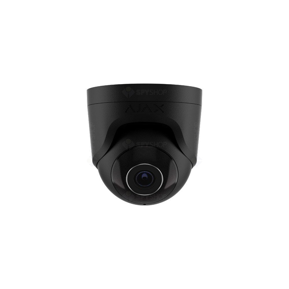 Camera supraveghere IP Dome Ajax TurretCam, 5 MP, 4 mm, IR 35 m, microfon, slot card, detectie obiecte prin AI, PoE, negru