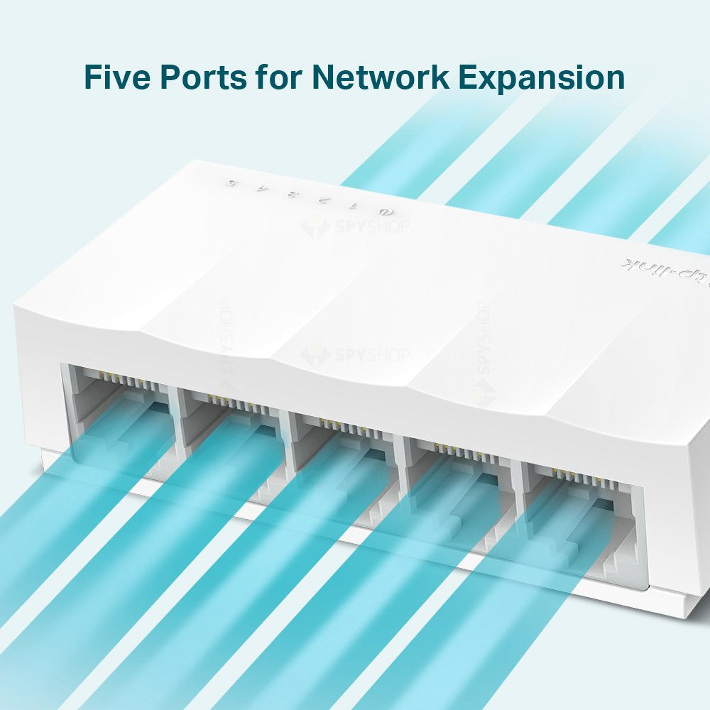 Switch cu 5 porturi TP-Link LS1005, 10/100 Mbps, 2000 MAC