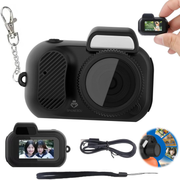 Mini camera spion tip breloc, Y3000, inregistrare audio video, detectare miscare, ecran HD 0.96 Inch, inregistrare in bucla, autonomie 60 minute, design compact, negru