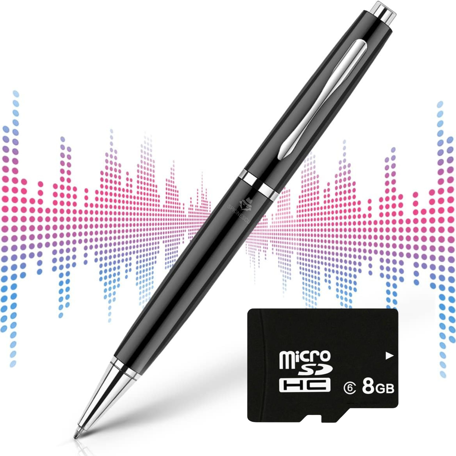 Pix cu microfon ascuns, activare vocala, MP3 Player, negru