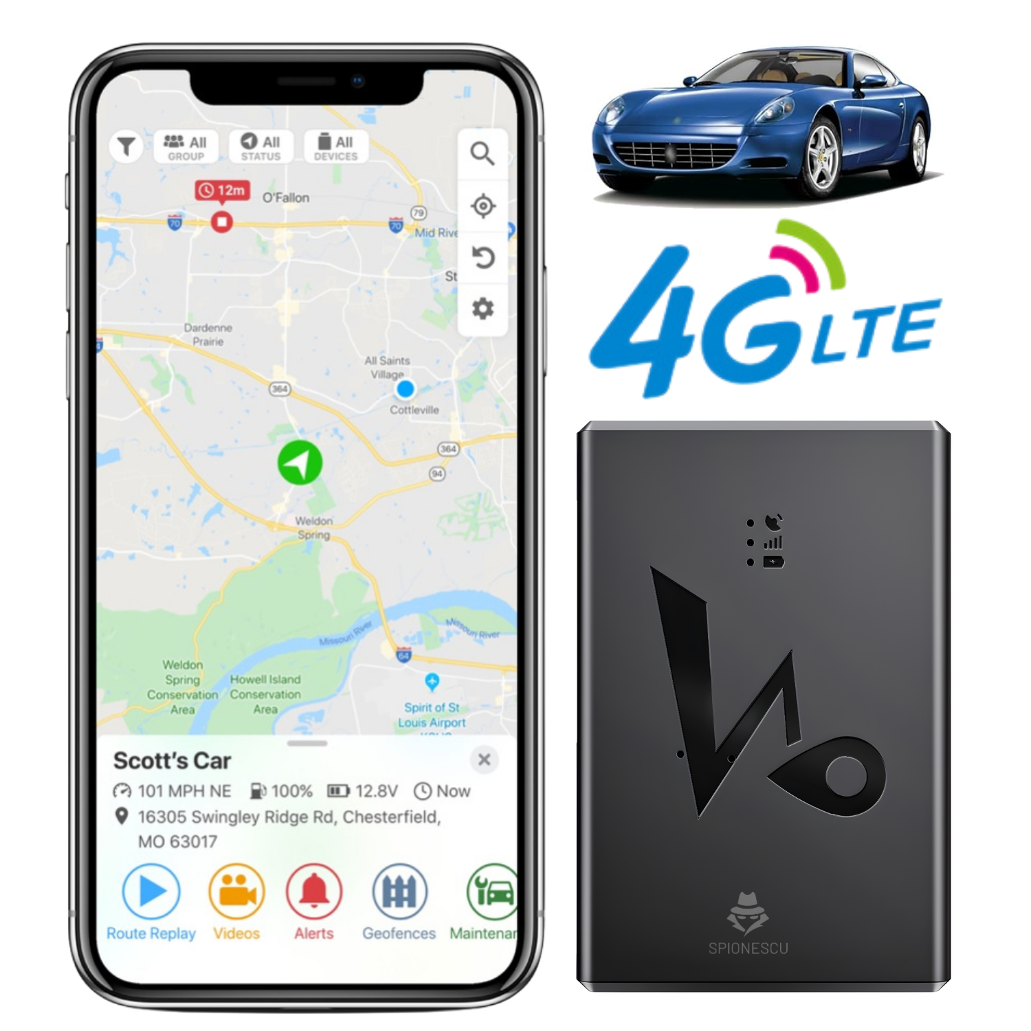 Mini Tracker GPS 4G, Q10, monitorizare in timp real, fixare magnetica, baterie 6000 mAh, standby pana la 15 zile, rezistent la apa IP67, negru