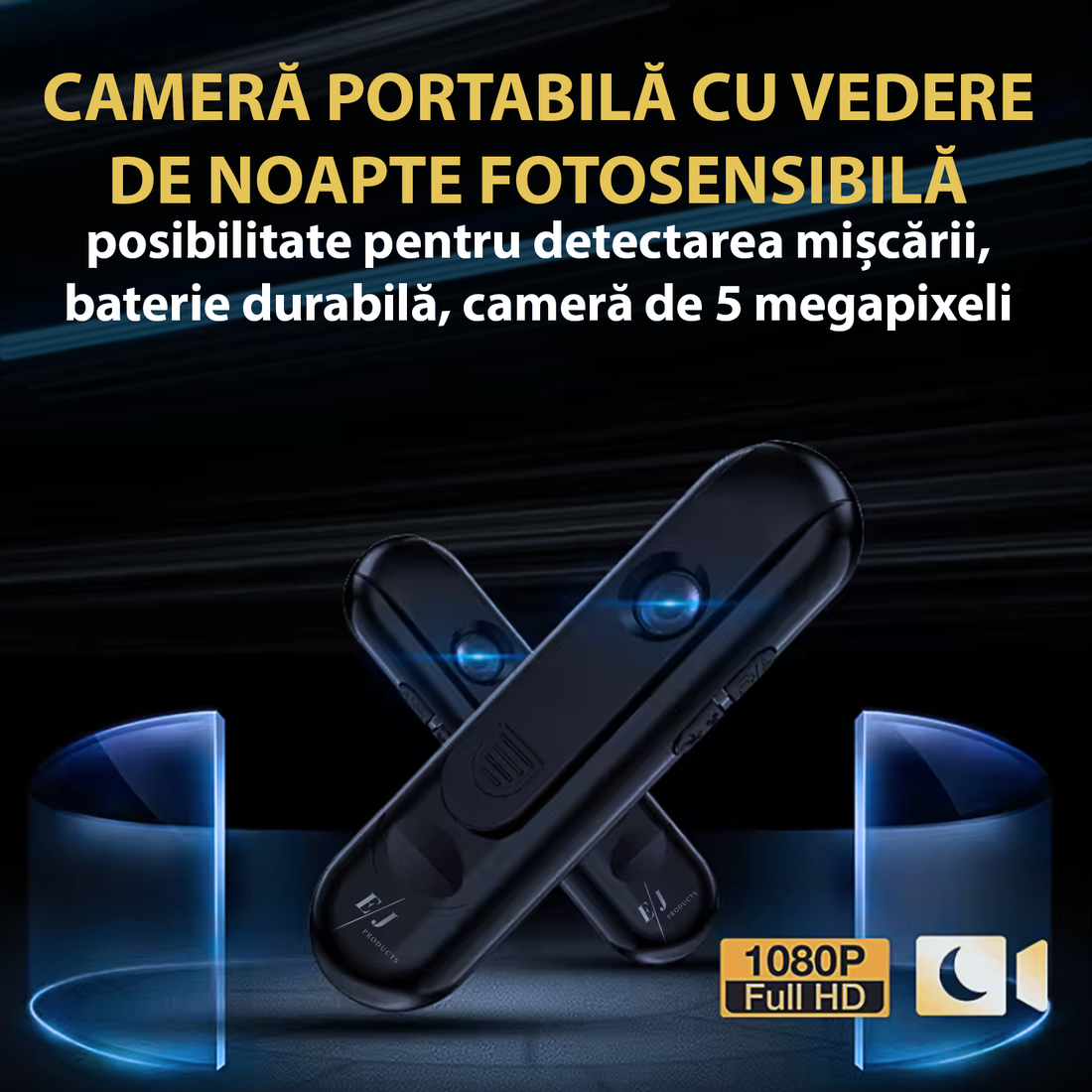 Camera video, M2, 1080p, unghi de vizualizare 180°, autonomie 2 ore