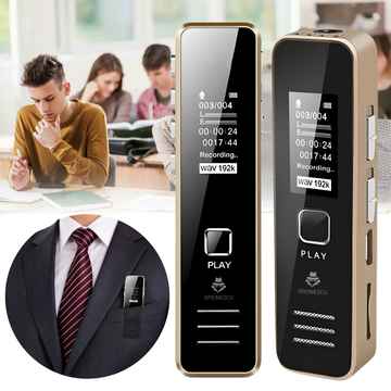 Reportofon digital, XY05, MP3 Player, memorie 16GB, autonomie 20 ore,  capacitate inregistrare 192 ore