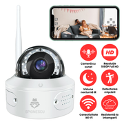 Camera de supraveghere, B18, WiFi, 1080P Full HD cu viziune nocturna IR, detectie miscare, audio bid