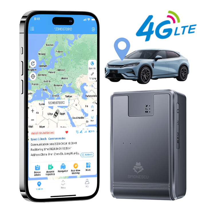 GPS tracker auto, Q12, 4G LTE, baterie 20000mah, stand-by 50 de zile, antifurt, fixare magnetica, precizie 10m, localizare in timp real
