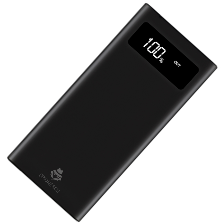 Dispozitiv anti-inregistrare 2 in 1, Power Bank 8000 mAh, Tehnologie Ultrasonica, Acoperire pana la 320°, Telecomanda Wireless, Autonomie pana la 8 Ore, Negru