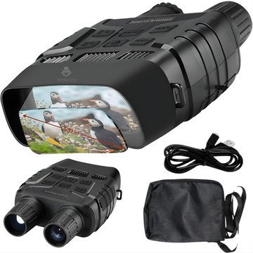 Binoclu digital pentru vanatoare, night vision 300m, inregistrare video, zoom reglabil