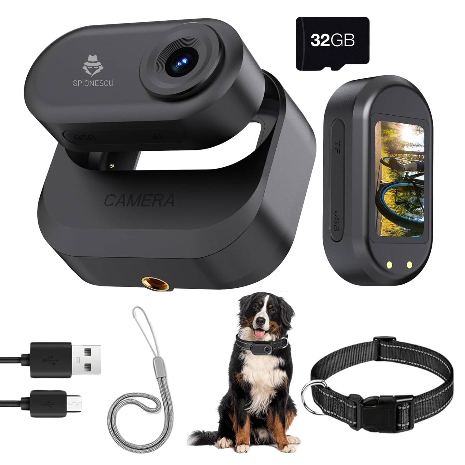 Mini camera video corporala 1080P cu viziune nocturna, body cam, clip rotativ 180°, montare magnetic
