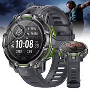 Smartwatch inteligent cu GPS, Harti Offline si Apeluri Bluetooth, Ecran HD 1.46", Baterie 1200 mAh, IPX8, Busola, Altimetru, Monitorizare Somn, Peste 100 Moduri Sport, ChatGPT, Android si iOS, negru