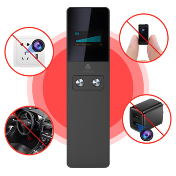 Detector compact dispozitive anti-spionaj KD60 negru