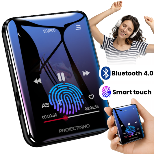 MP4 player portabil cu ecran Tactil 1.8 inch, X1, memorie 64GB, Bluetooth 4.0, redare muzica, video si E-book, radio FM, inregistrare vocala, difuzor Integrat, negru