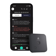 RESIGILAT - Reportofon inteligent AI 64 GB, ChatGPT transcriere automata si rezumate, suporta 100 de limbi, capacitate de inregistrare 1000 ore, autonomie 8 ore, control prin aplicatie, magnetic