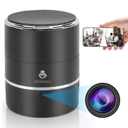 RESIGILAT - Boxa bluetooth cu camera ascunsa, Wifi, rotatie senzor 240°, detectia miscarii, Android/