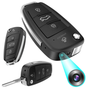 Camera ascunsa tip cheie auto Full HD, S220, night vision, unghi larg 140°, detectie miscare, inregistrare pe MicroSD, design discret, negru