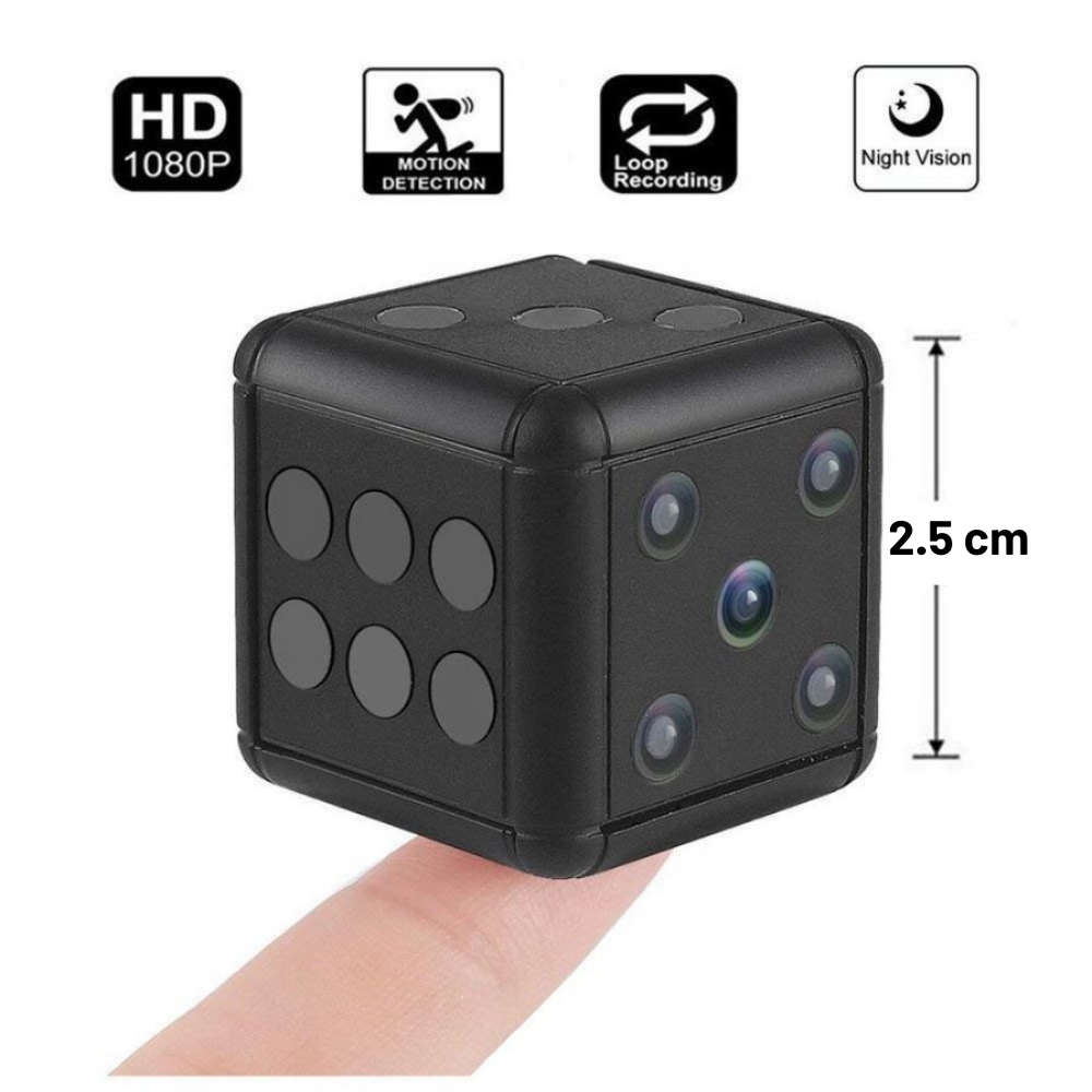 Zar cu camera ascunsa si microfon, Full HD, night vision, negru - SQ16