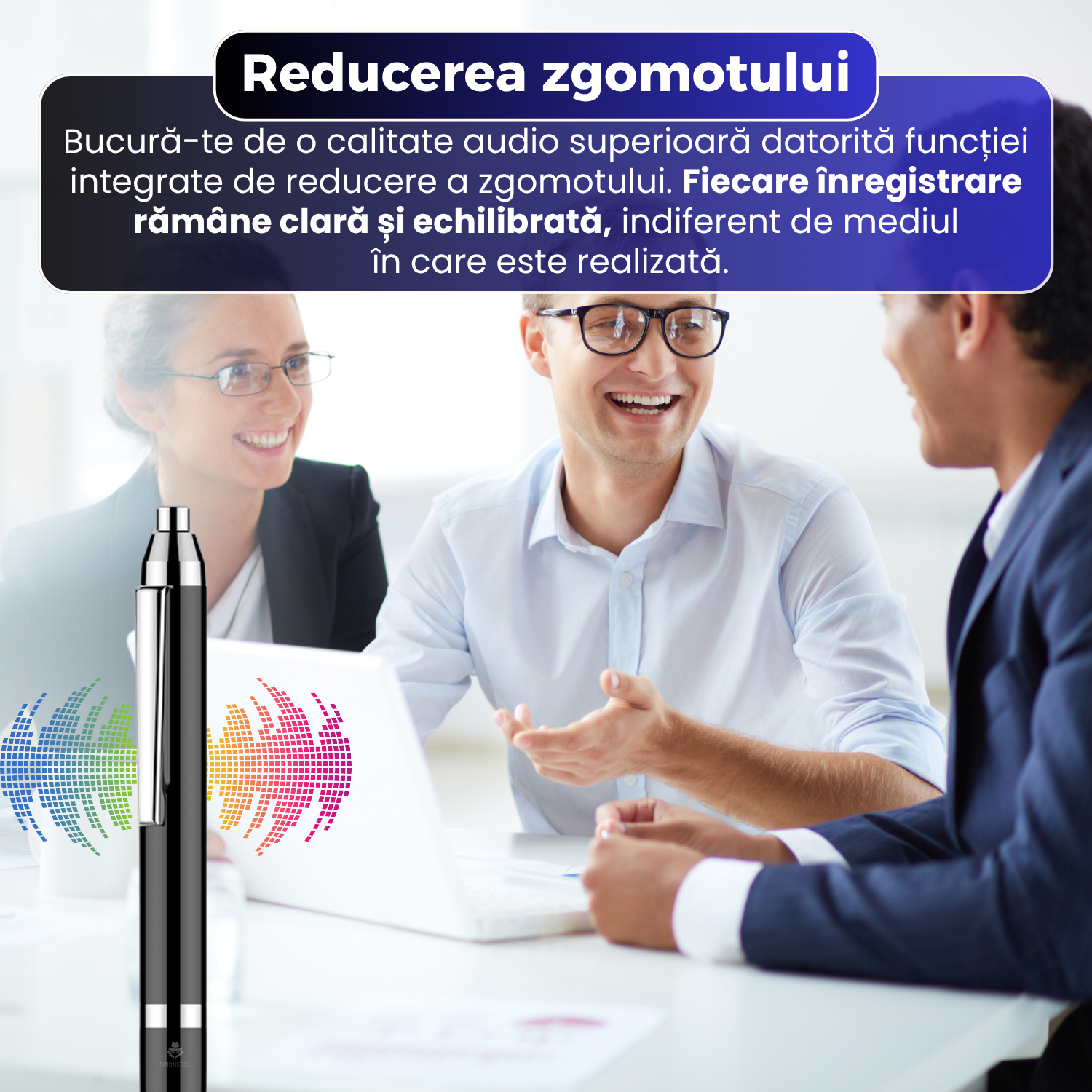 Pix cu microfon ascuns, autonomie mare, MP3 Player, negru - Q90