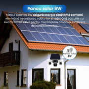 RESIGILAT - Camera de supraveghere, Q6, 12MP, panou solar integrat, conexiune 4G, slot SIM, viziune 