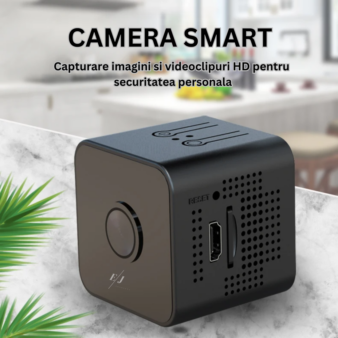 Mini camera magnetica, X1, 4K-HD, rotatie 360°, unghi de vizualizare 160°, viziune nocturna, detectie a miscarii