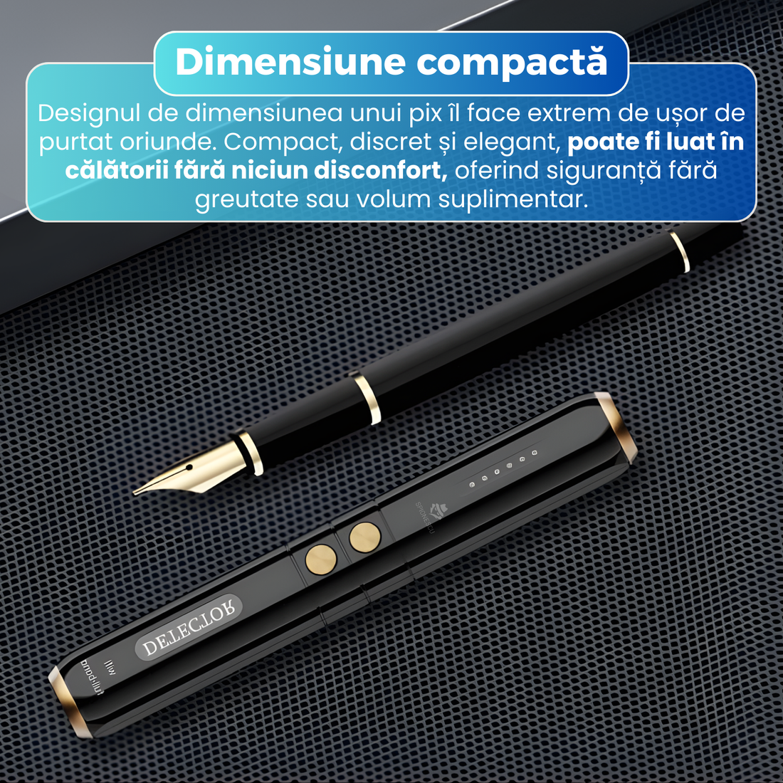 Mini detector dispozitive spionaj, T13, detectie camere ascunse, RF si GPS, laser infrarosu, 5 trepte sensibilitate, autonomie pana la 25 ore, negru