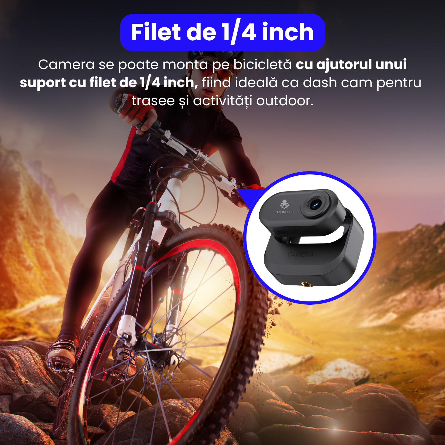 Mini camera video corporala 1080P cu viziune nocturna, body cam, clip rotativ 180°, montare magnetic