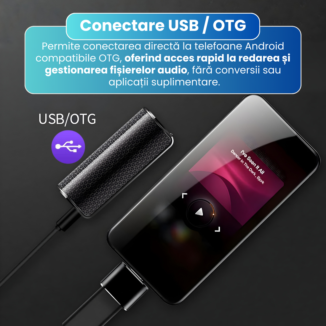 Reportofon profesional magnetic Q70, activare vocala, reducere zgomot AGC, inregistrare PCM 1536 kbps, baterie 3200 mAh, autonomie extinsa, conectare USB/OTG, negru