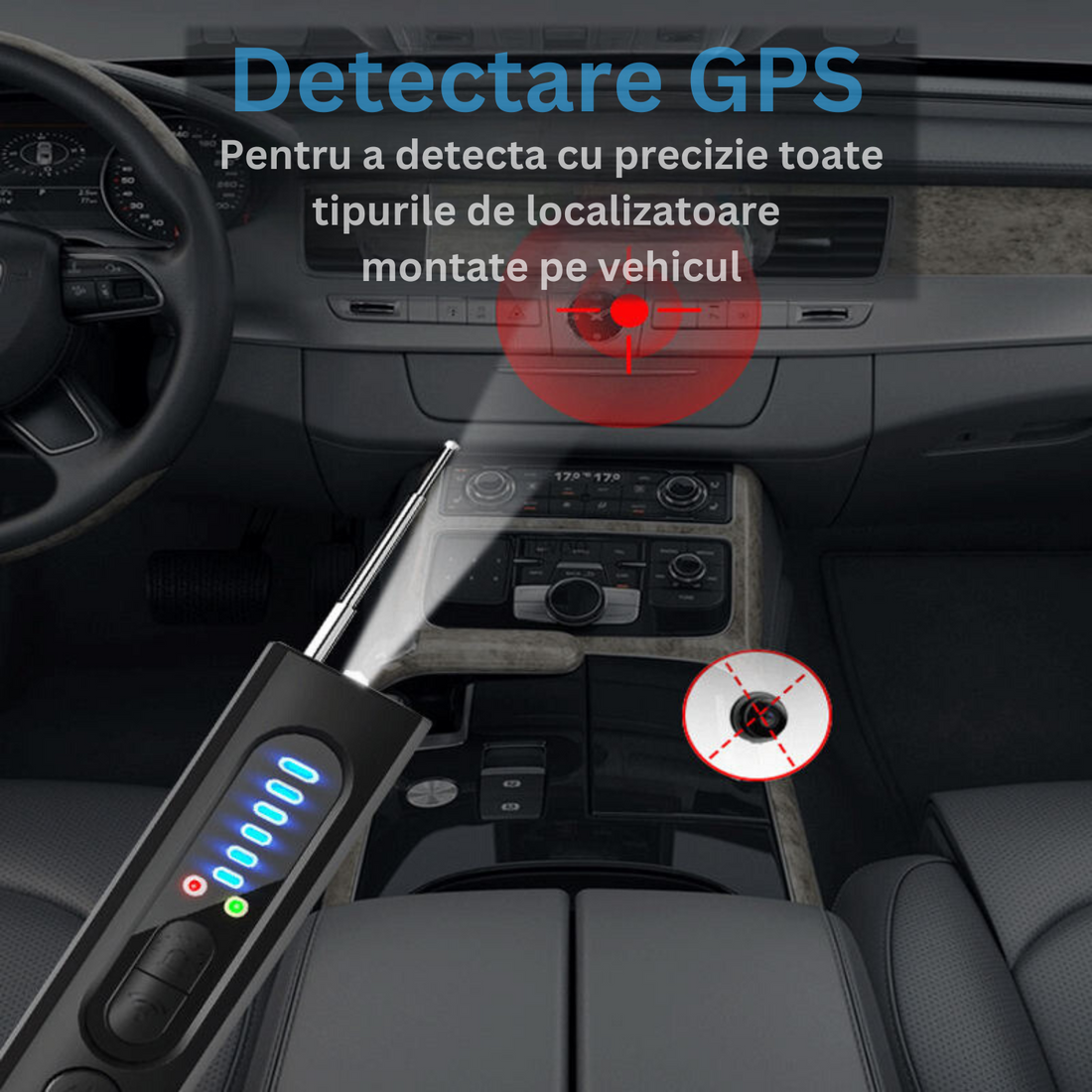 Detector camere ascunse, microfoane, localizator GPS, reportofoane - X13