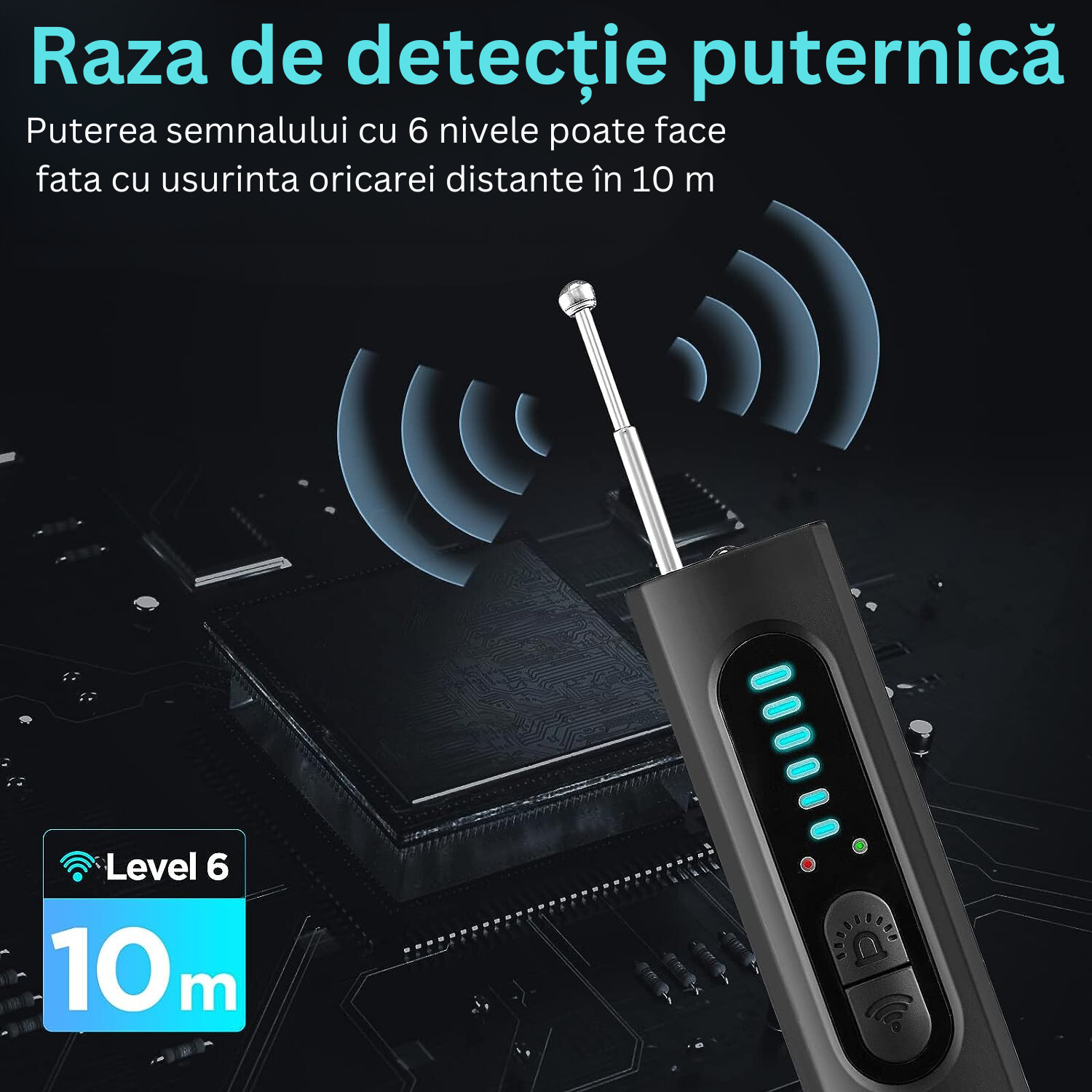 Detector camere ascunse, microfoane, localizator GPS, reportofoane - X13