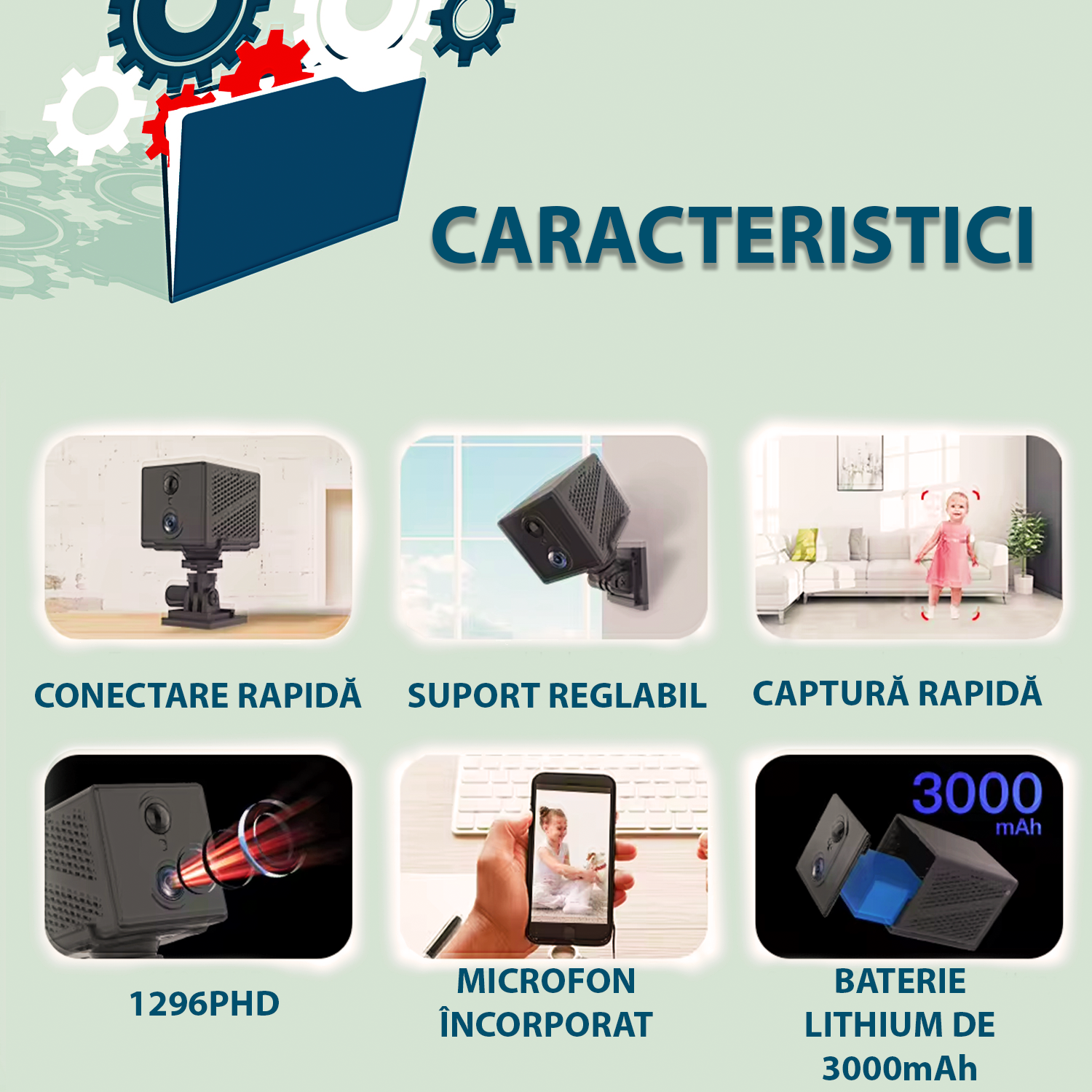 Camera video 4G, CB75, 3 MP, unghi 135°, autonomie 24 ore, Full HD, raza actiune 10m