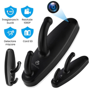 Camera ascunsa in cuier, Full HD 1080P, detectie miscare, inregistrare vocala, dimensiuni compacte, montaj discret
