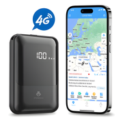 Tracker GPS P6, 4G, magnet puternic, baterie 8000 mAh, alerte multiple, gard electronic si pozitionare multipla GPS + WiFi + LBS + BD, redare parcurs