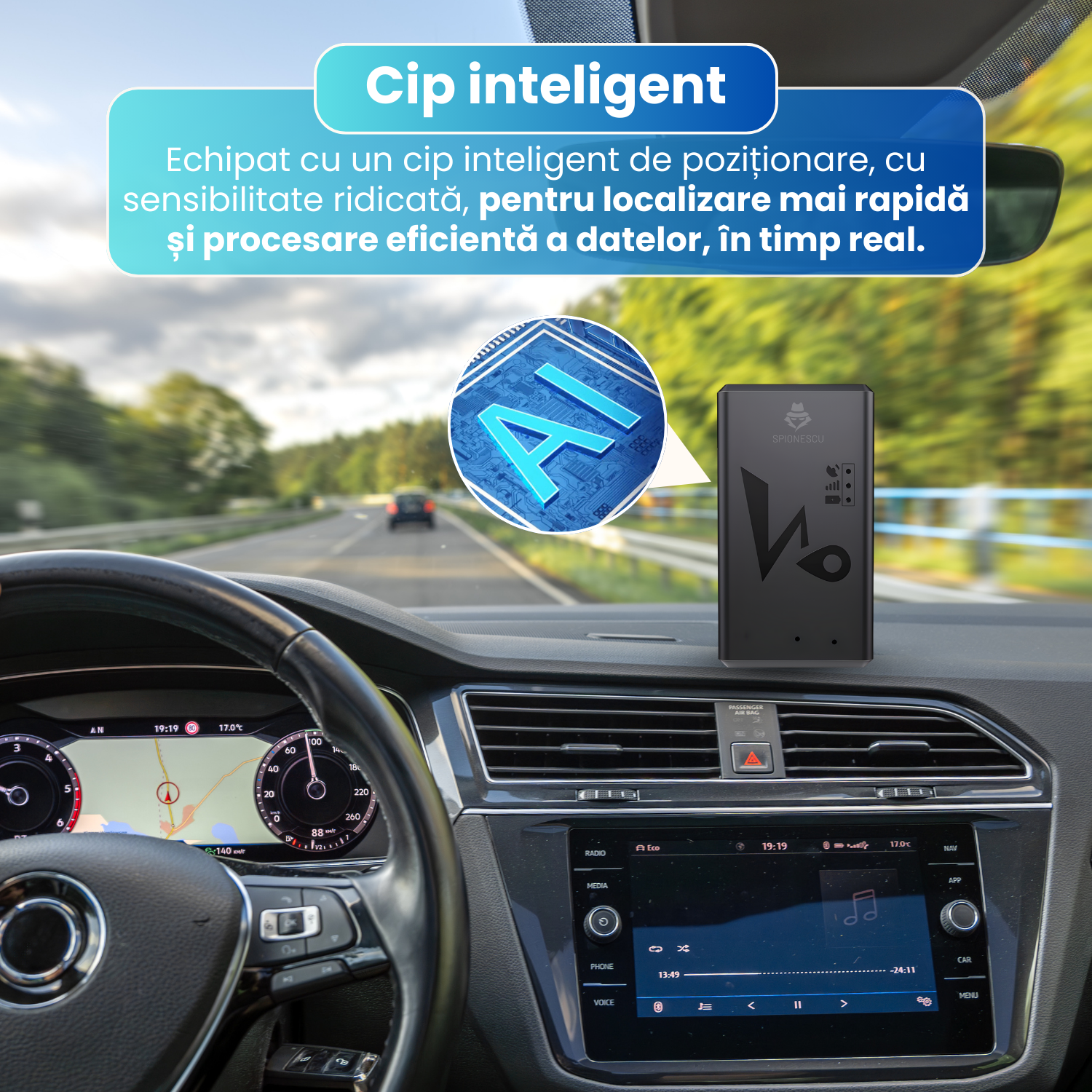 GPS Tracker Auto Q8 4G, SIM inclus 30 zile, magnet puternic, antifurt, localizare in timp real, baterie 1200 mAh, stand-by 4-7 zile, aplicatie gratuita