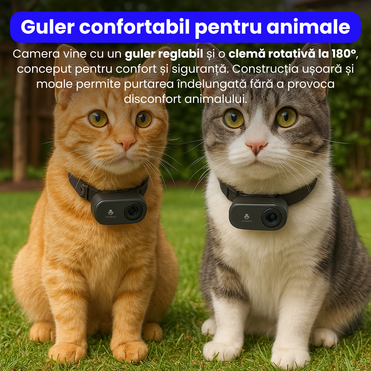 Mini camera video corporala 1080P cu viziune nocturna, body cam, clip rotativ 180°, montare magnetic
