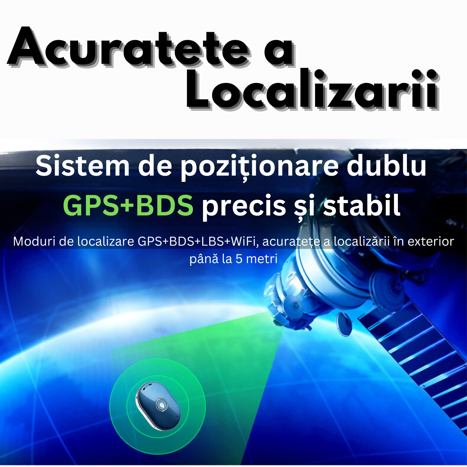 Mini GPS cu functie de localizare si monitorizare rezistent la apa, Nano SIM - C001