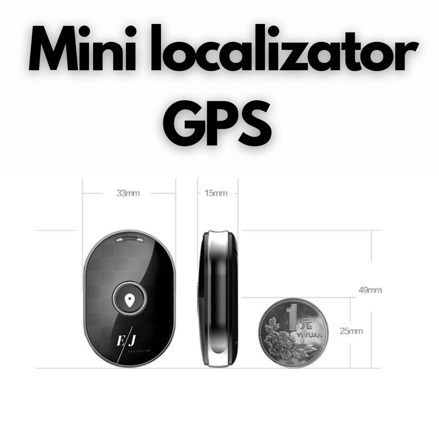 Mini GPS cu functie de localizare si monitorizare rezistent la apa, Nano SIM - C001