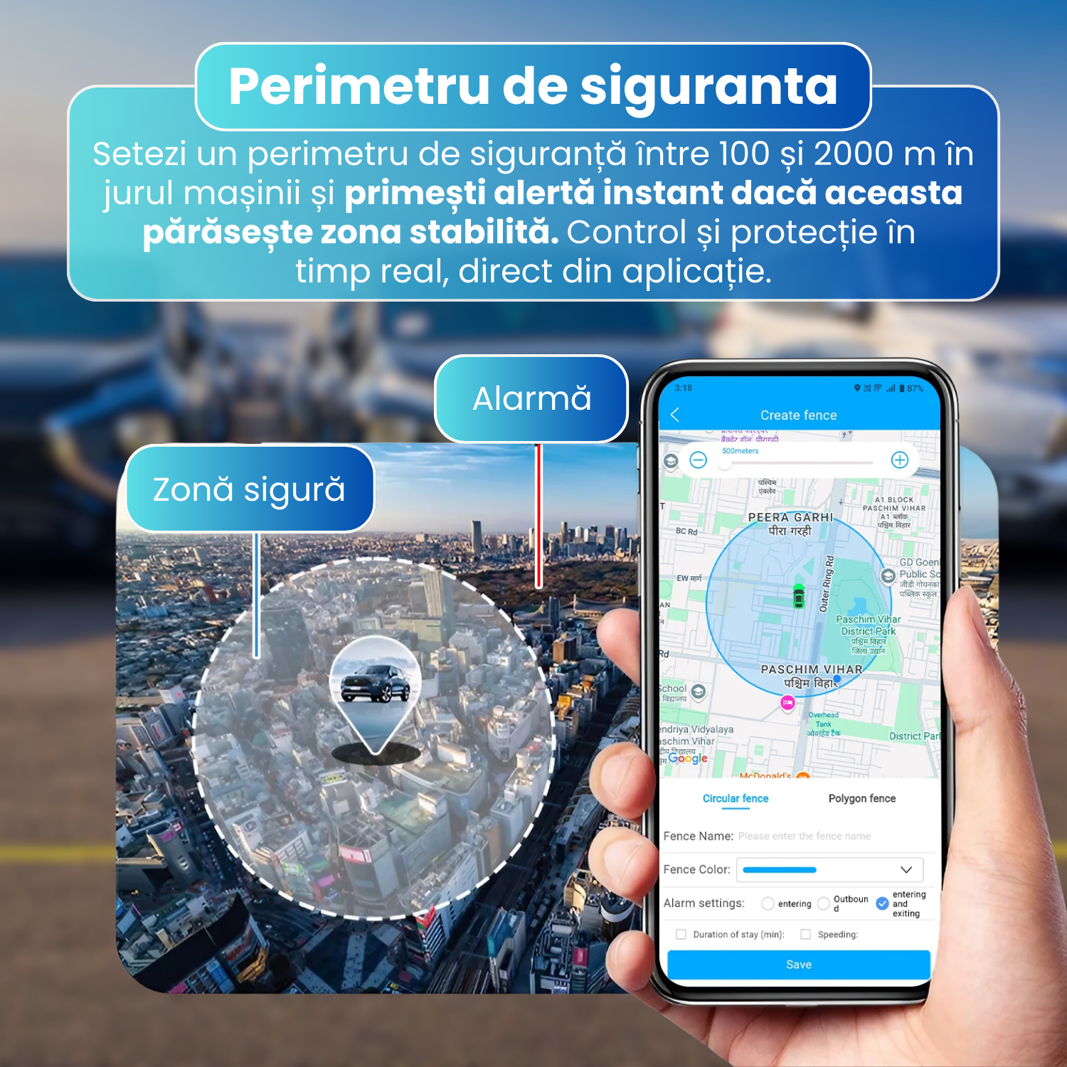 Mini Tracker GPS 4G, Q10, monitorizare in timp real, fixare magnetica, baterie 6000 mAh, autonomie pana la 15 ore, standby pana la 45 zile, rezistent la apa IP67, negru