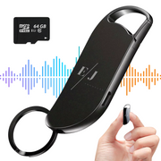 Reportofon ascuns in breloc, 64GB, activare vocala inteligenta, inregistrare continua 24h, redare MP3, functie OTG, carcasa din aluminiu, procesor X8, reducere zgomot