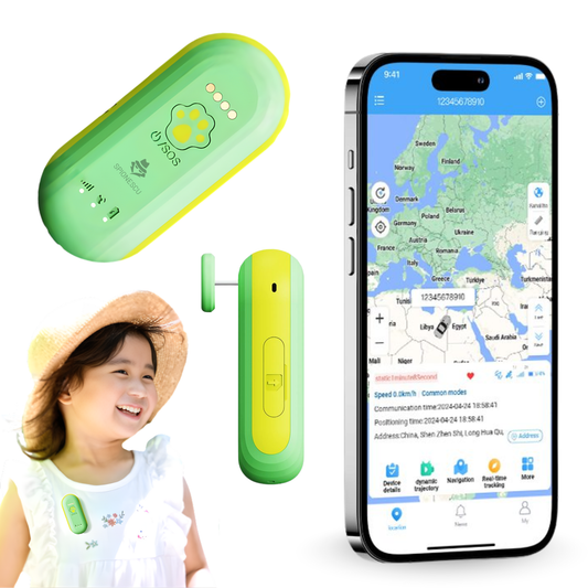 Tracker GPS 4G pentru copii si varstnici, X2, localizare în timp real, buton SOS, apel bidirectional, geofence, baterie 700 mAh, incarcare magnetica, ultra-compact