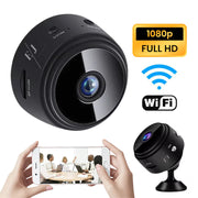 Mini camera magnetica cu picior, HotSpot WiFi, 1080P, vedere nocturna, detectare miscare, unghi larg