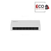Switch cu 8 porturi Dahua Eco Series PFS3008-8GT-L-V2, 2000 MAC, 16 Gbit, fara management
