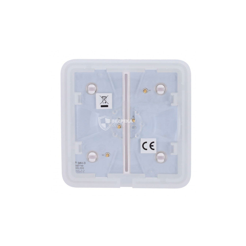 Buton pentru releu Ajax SOLOBUTTON (2-GANG) WHITE