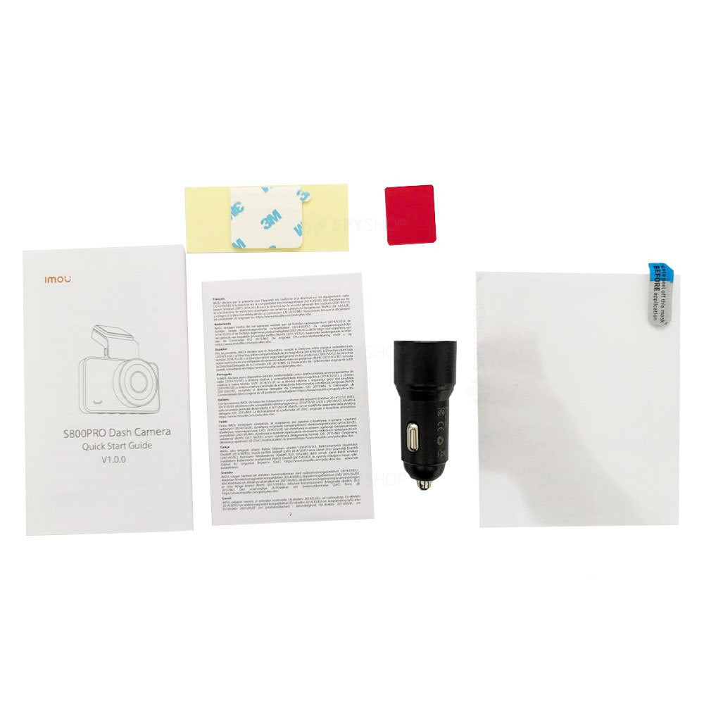 Camera auto fata/spate Imou S800 PRO, 8 MP, WiFi, unghi 123 de grade, ecran 3 inch, microfon si difuzor, slot card, G-sensor, control vocal, GPS tracker