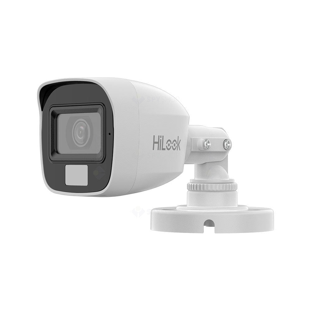 Camera supraveghere exterior cu iluminare duala Hikvision HiLook Smart Hybrid Light THC-B127-LPS, 2 MP, 2.8 mm, IR/lumina alba 20 m, microfon