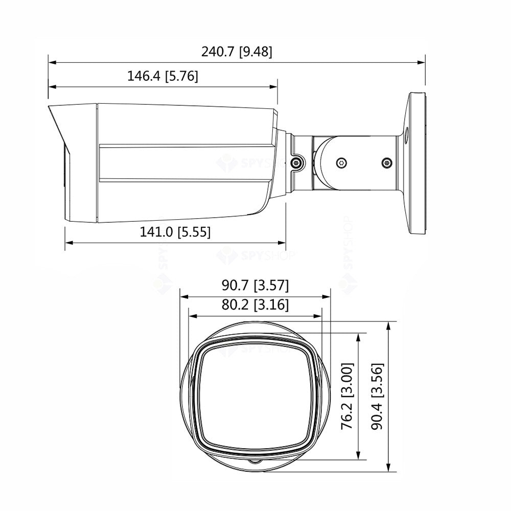 Camera supraveghere exterior Dahua HAC-HFW1500TH-I8, 5 MP, IR 80 m, 3.6 mm, PoC