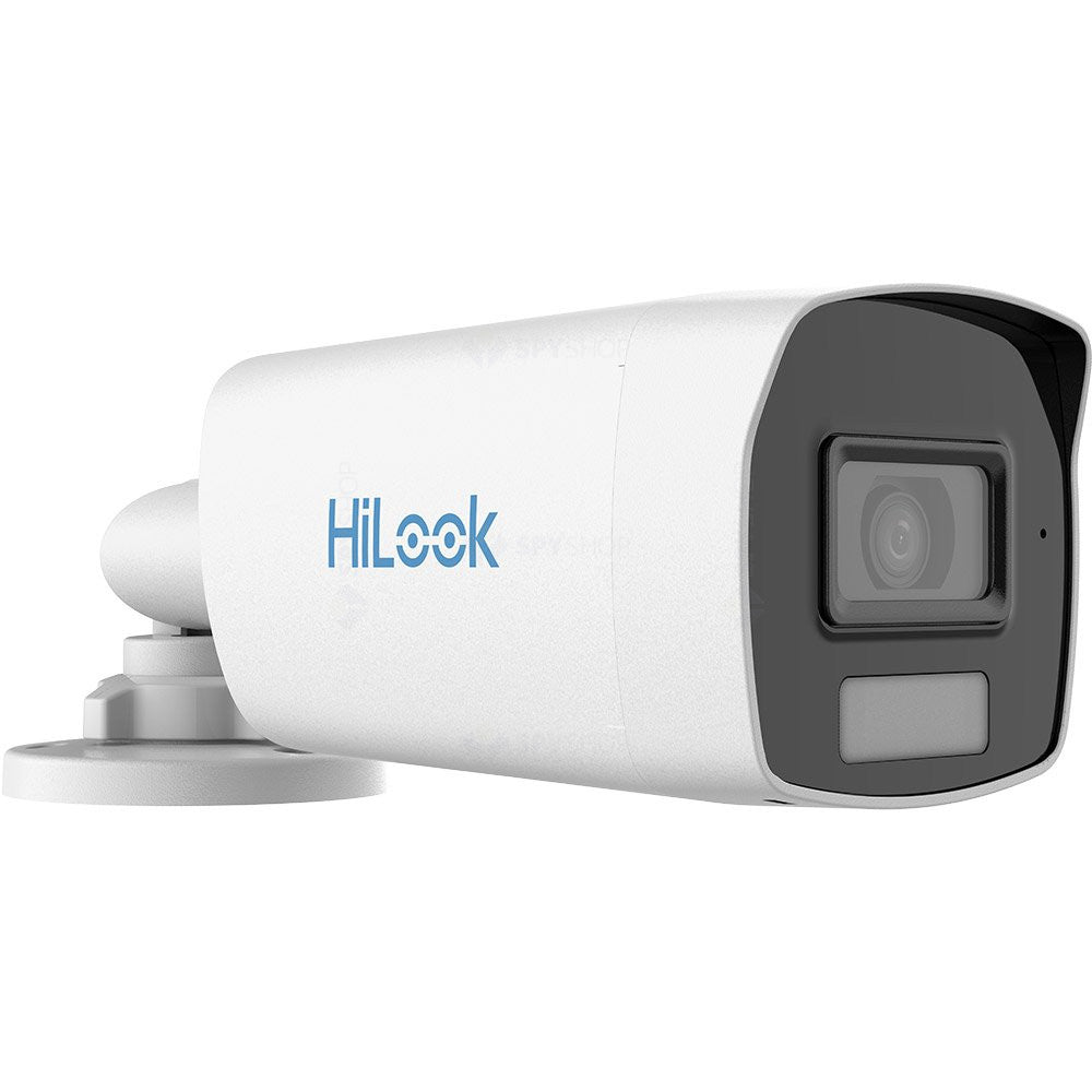 Camera supraveghere exterior Hikvision HiLook Smart Hybrid Light ColorVu THC-B229-LS, 2 MP, 2.8 mm, IR/lumina alba 40 m, microfon